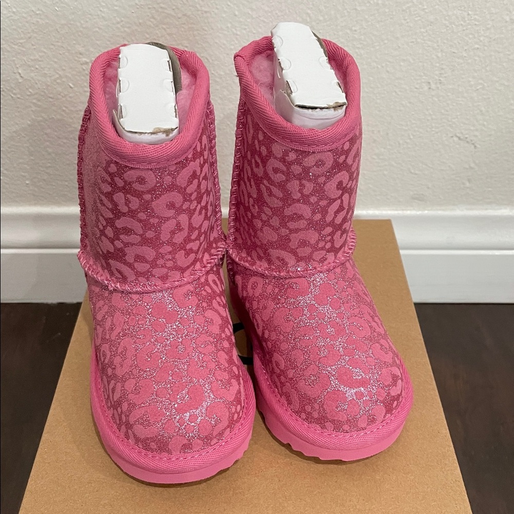 UGG Kids Glitter Boots Leopard
